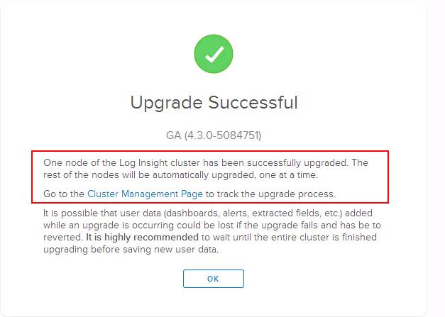 Upgrade vRealize Log Inisght Cluster_9