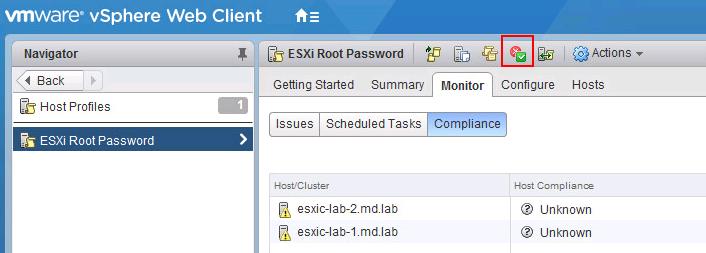 reset ESXi root Password using Host Profile