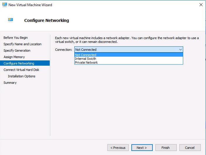 Create Virtual Machine in the Microsoft Hyper-V Server