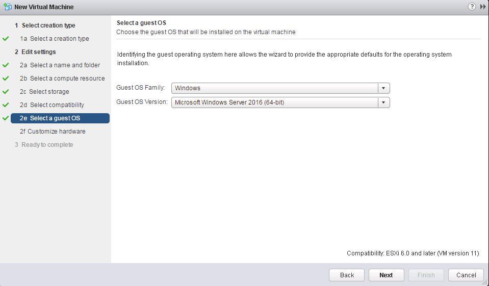 create new virtual machine in vmware esxi 6.7