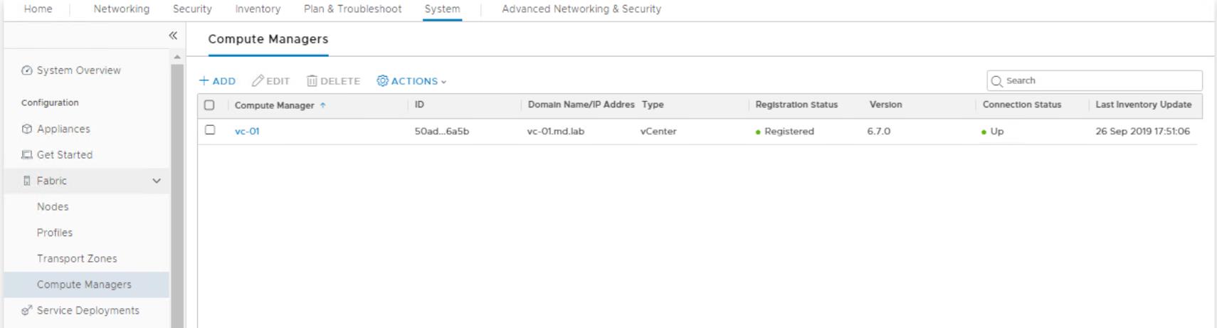 NSX-T Compute Manager