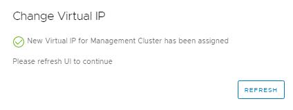 VIP address for the NSX-T Management cluster