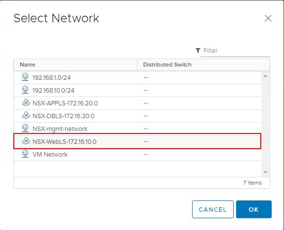 Migrate VM Network to N-VDS