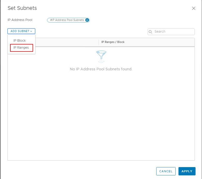 Create NSX-T IP Pool