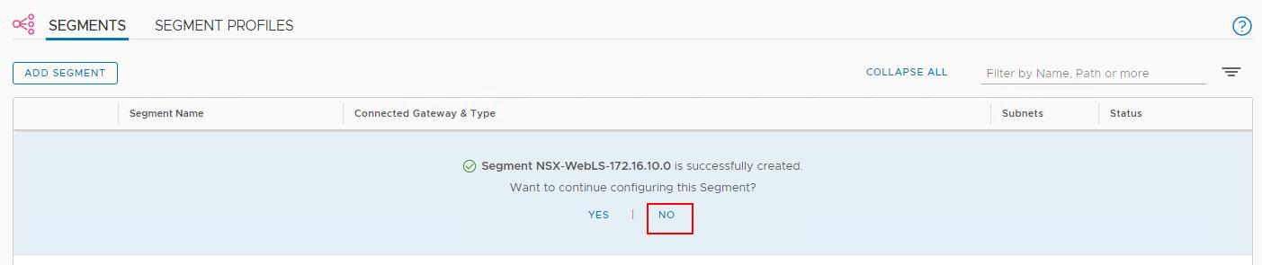 NSX-T Segment