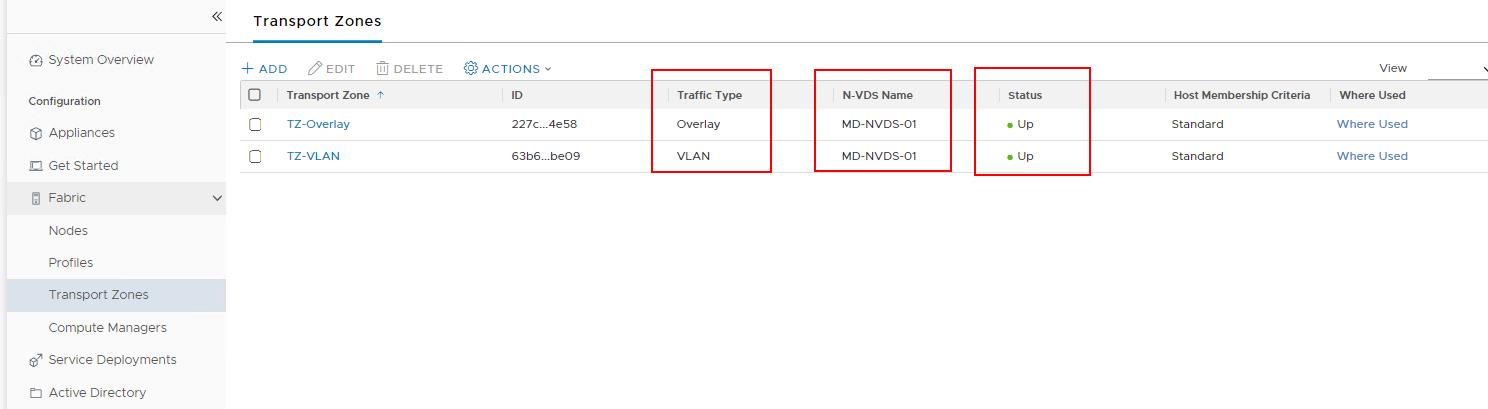 Create NSX-T Transport Zone