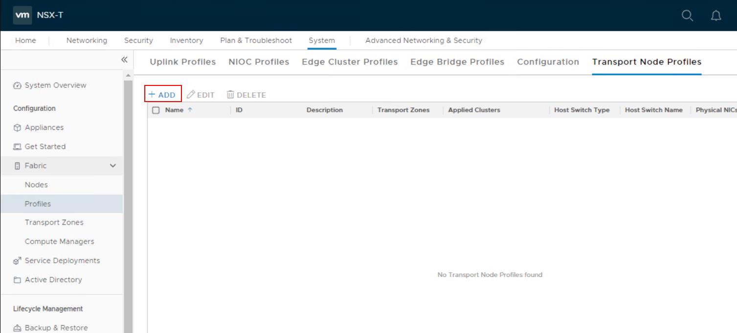 Create NSX-T Transport Node Profile