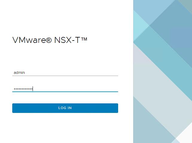 Login to NSX-T Manager