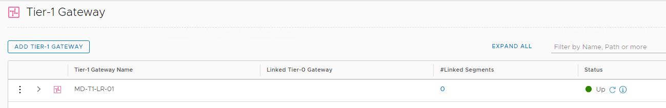 NSX-T Tier-1 Gateway