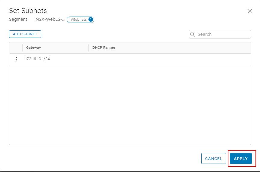 Connect NSX-T Segments with Tier-1 Gateway