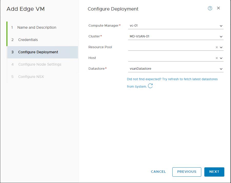 NSX-T Edge Deployment