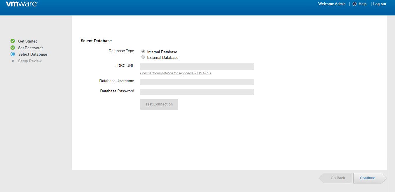 VMware Identity Manager - Internal database