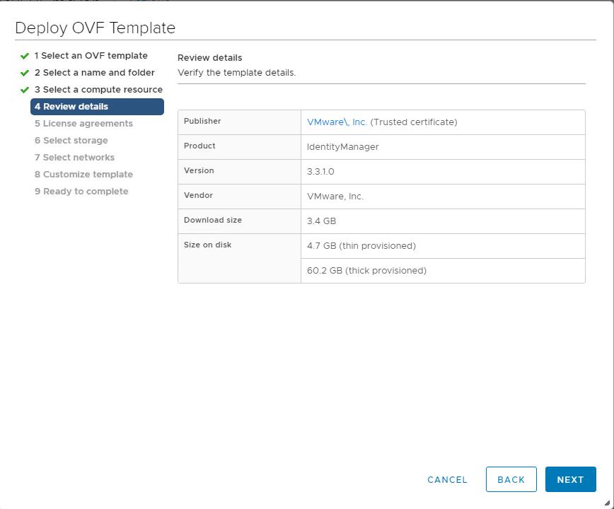 VMware Identity Manager - OVF Template