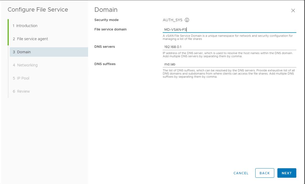 vSAN File Service