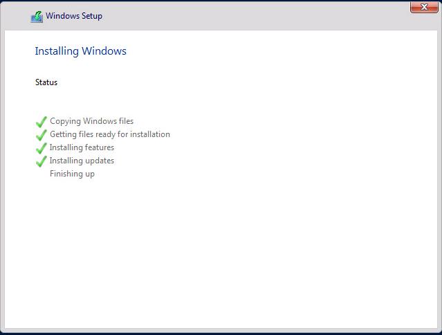 Install Windows Server 2016