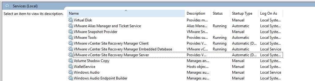 Migrate Windows SRM to SRM Virtual Appliance