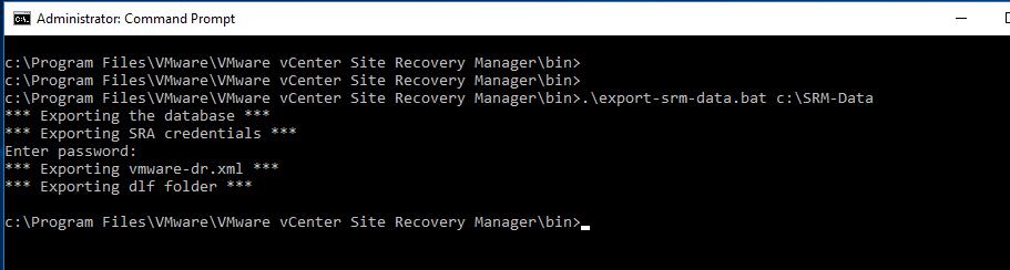 Migrate Windows SRM to SRM Virtual Appliance