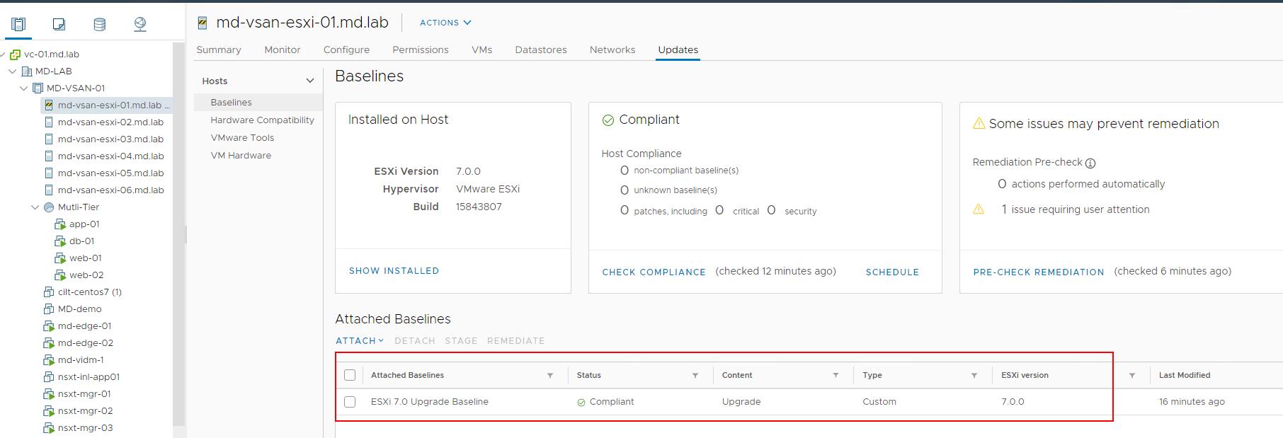 Upgrade ESXi 6.7 to ESXi 7.0