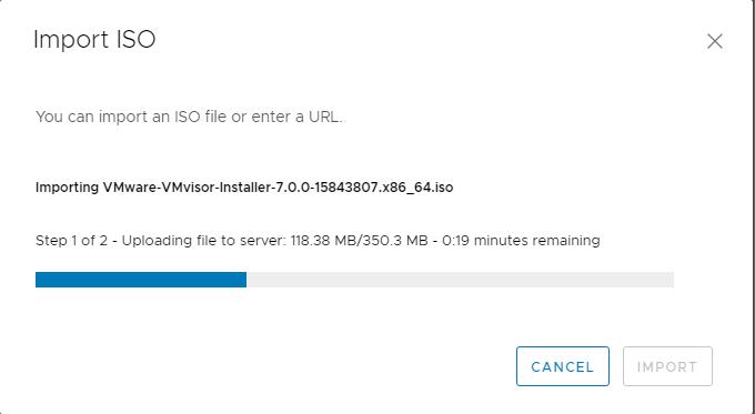 Upgrade ESXi 6.7 to ESXi 7.0