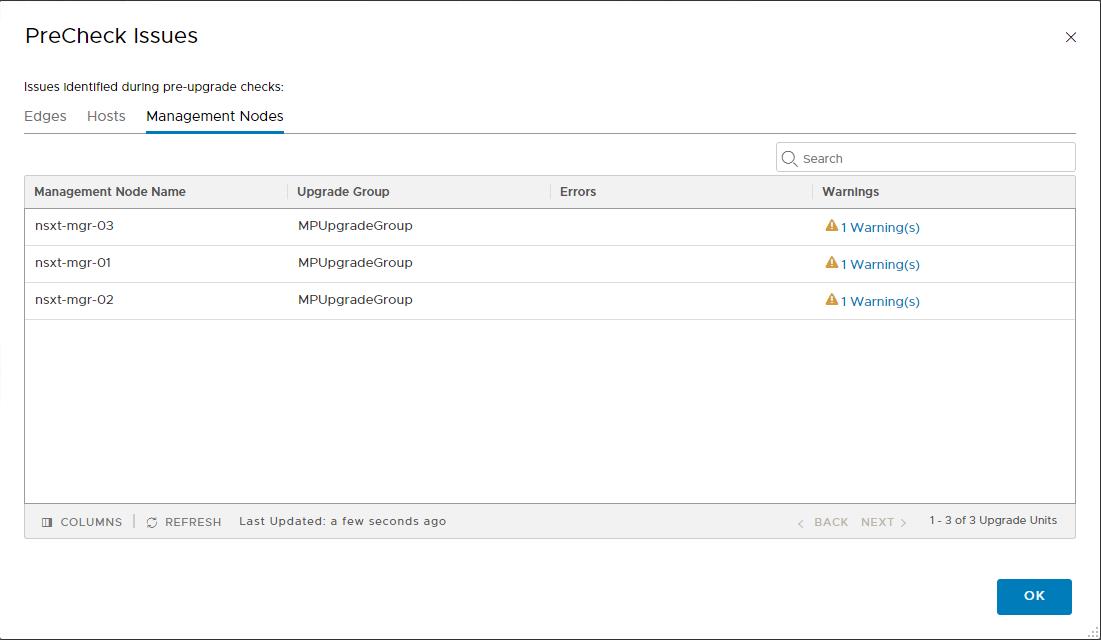 NSX-T pre check issues