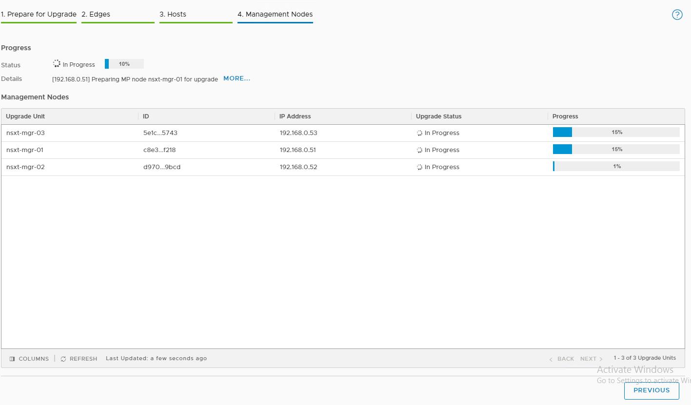 Upgrade NSX-T Manager