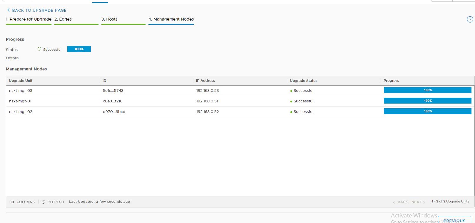 Upgrade NSX-T Manager