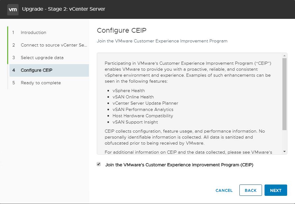 Upgrade vCenter 6.7 to vCenter 7.0