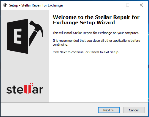 Stellar Exchange Recovery Setup Wizard