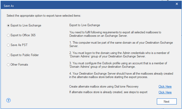 Stellar Repair for Exchange