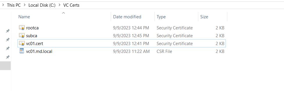 Vcenter Certificate Replacement