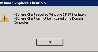 How to Install VMware vSphere Client on Domain Controller Machine