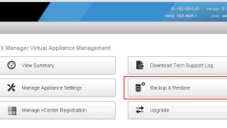 VMware NSX - Backup & Restore VMware NSX Manager Data