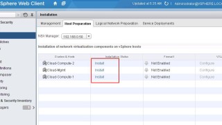 VMware NSX Installation Part 6 - Preparing Cluster and Hosts for NSX