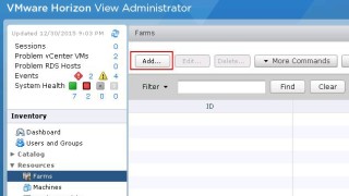 Creating Remote Desktop Session Host Farm in VMware Horizon View