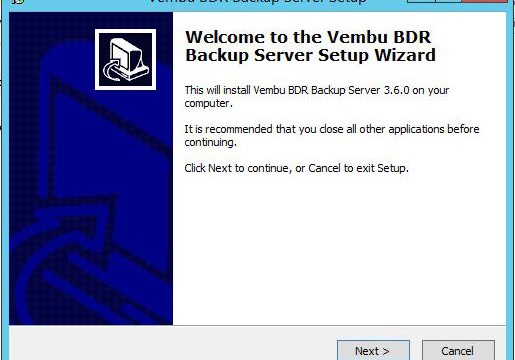 Vembu BDR Backup Server