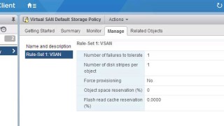 Virtual SAN Storage Policy