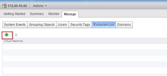 Exclude virtual machines from NSX Distributed Firewall Protection