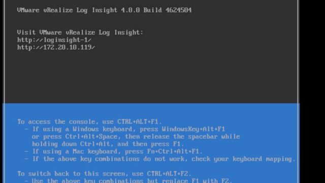 Configuring vRelaize Log Insight
