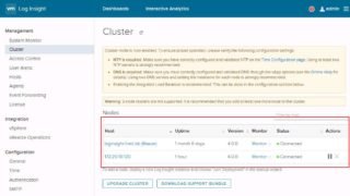 Enabling VMware vRealize Log Insight Integrated Load Balancer