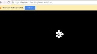 Shockwave Flash has Crashed with vSphere Web Client