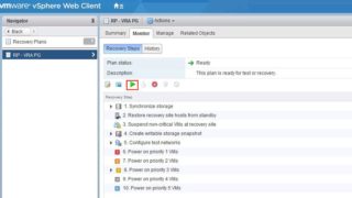 Test Recovery of vSphere replication based recovery plan