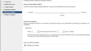 vSphere Replication Point-in-time snapshot