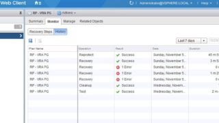 Export VMware SRM Recovery Plan History
