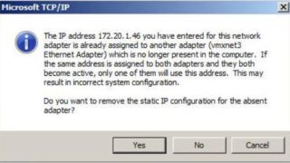 microsoft update replaces vmxnet3 vnic-1.