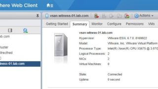 Configuring Virtual SAN Witness Appliance