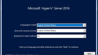 Installing Microsoft Hyper-V Server 2016
