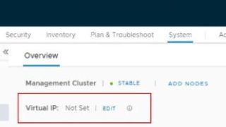 Configure VIP Address for the NSX-T Management Cluster -VMware NSX-T Part 5