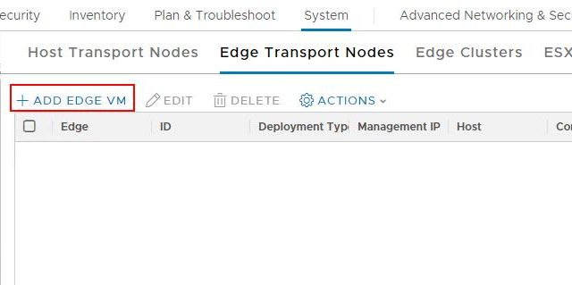 Deploy NSX-T Edge from NSX-T Manager UI - VMware NSX-T Part 17