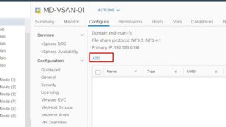 Create a vSAN File Share in vSAN File Service - VMware vSAN 7.0