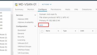Create a vSAN File Share in vSAN File Service - VMware vSAN 7.0